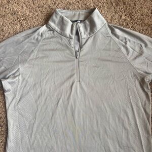 RLX Ralph Lauren Q-Zip Pullover Sweatshirt White Bear Yacht Club Womens Medium